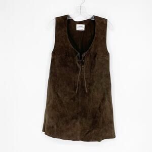 Urban Outfitters 100% Leather Mini Dress Size Small